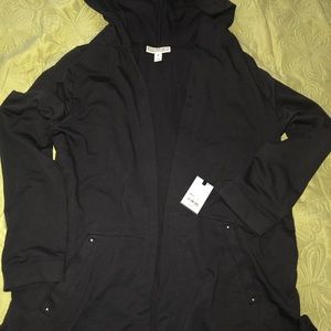 Hooded cardigan (Dana Buchman brand)